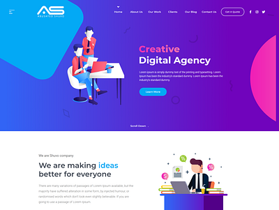 Shuvo | Agency HTML5 Landing Page Template transition