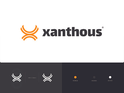Xanthous logo concept app branding design icon logo web website