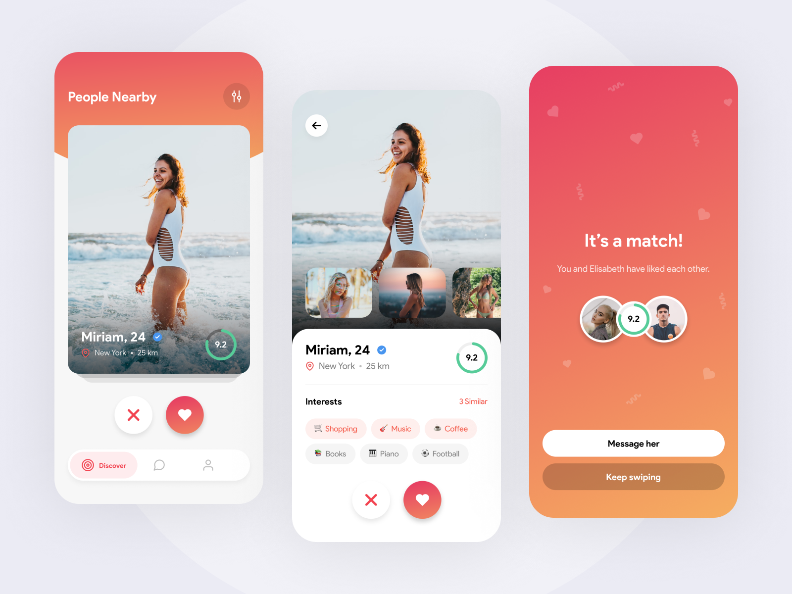 Dating App by Radovan Tucek on Dribbble