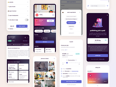 supertalent - Mobile App app app design clean hiring job job application job board job finder job listing jobs kit minimal mobile mobile app mobile ui product design saas simple ui ux
