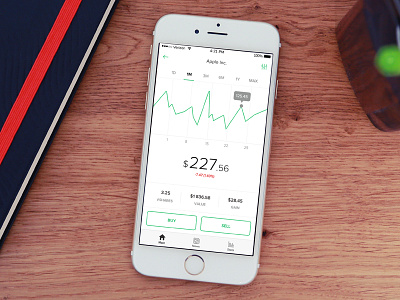 Stock app app finance mobile stock stocks ui ux