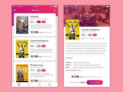 Movies app app cinema film mobile movie movies ui ux