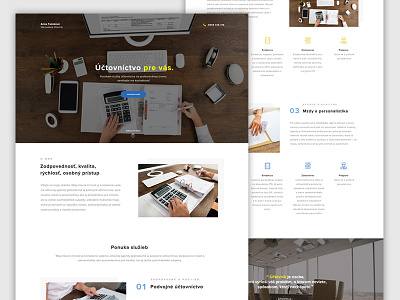 Accounting Landing page account accounting clean landing page page ui ux web webdesign