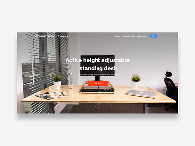 Activedesk landing page clean desk landing page ui ux web webdesign