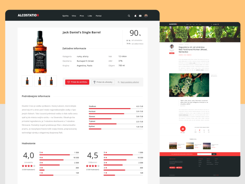 Alcostation alcohol article clean ecommerce modern review ui ux web web design