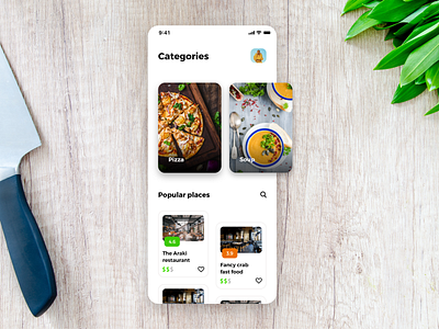 Food app app design cards clean clean ui cooking app cuisine food food app ios iphone iphone x iphonex minimal mobile mobile app mobile ui restaurant restaurant app ui ux