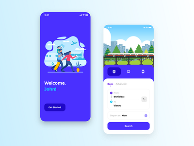 Transport app adobe xd app app design bus clean design flat illustration ios iphone iphone x minimal mobile mobile app mobile ui simple transport transportation ui ux