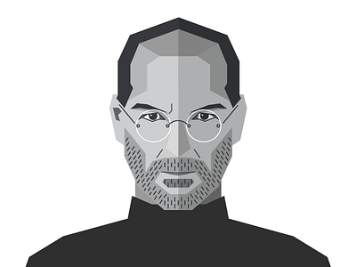 Steve Jobs by Matt Raufman for Big Nerd Ranch on Dribbble