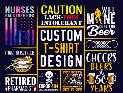 Custom T-Shirt design Bundle. design graphic new t shirt t shirt t shirt art t shirts trendy t shirt tshirt typohraphy vector