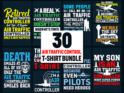 Air Traffic Control T-Shirt Design Bundle air traffic control aviation daily shirts