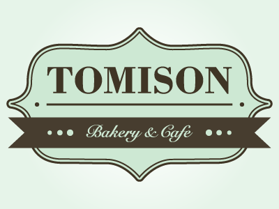Tomison Bakery Cafe cafe logo type