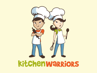 Kids Cooking School Logo character cooking kids logo logo design