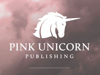 Logo for Website animal clouds logo pink unicorn website