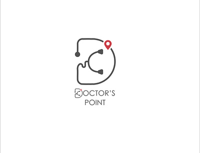 Doctor's Point branding creative design flat illustrator lineart logo