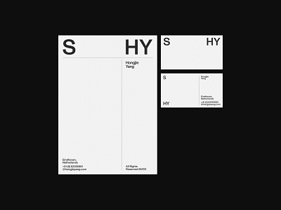 S HY Concepts branding typography