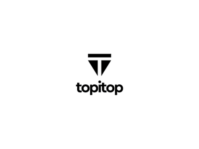 topitop Log blackwhite brainstorming brand design graphic designs letter t lettermark logo logo ideas logo inspiration logo mark logomark logos mind map minimal negative space simple