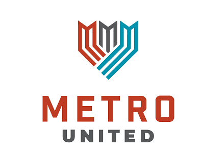 Metro United Concept 2 branding football logo soccer team