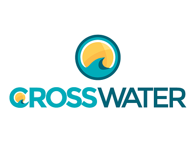 Crosswater Logo branding church logo water