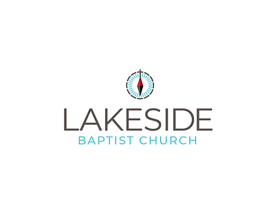Lakeside concept church logo compass true north