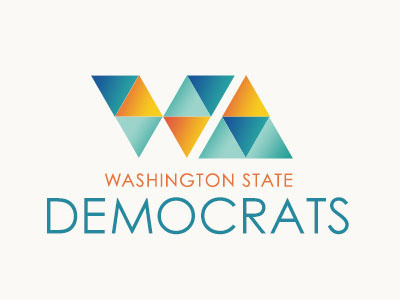 Washington State Democrats Logo Option logo logo design political