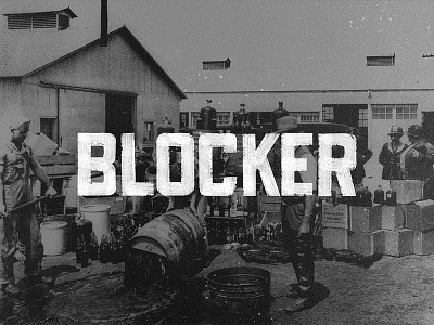 Blocker Font design font hand lettering lettering texture typography