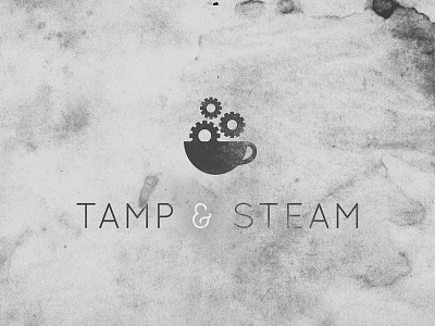 Tamp & Steam brand branding coffee design identity logo texture typography
