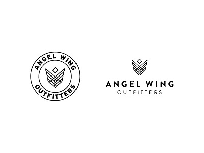 Angel Wing Logo Concept brand branding design identity logo texture typography