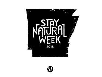 Lululemon Stay Natural Week arkansas branding campaign design exercise logo lululemon texture