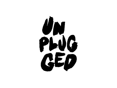 Unplugged brush pen design hand lettering lettering texture