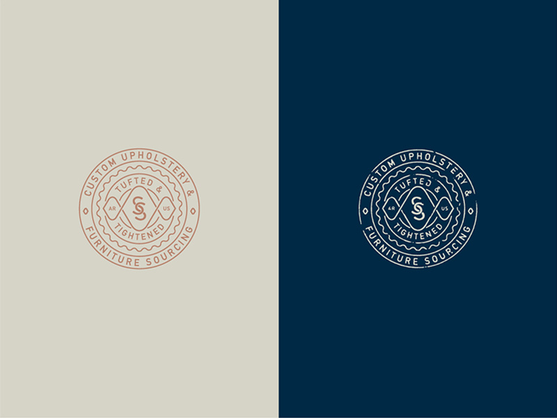 Sit South Monogram Emblem texture typography branding logo monogram