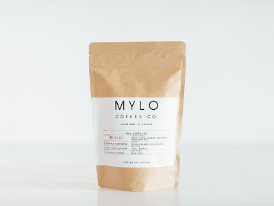 Mylo Coffee Packaging pt.2 coffee design layout package design print print design typography
