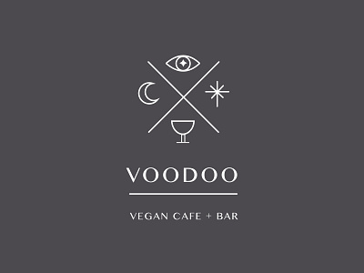 Voodoo Vegan Logo brand identity logo occult sketchapp vegan
