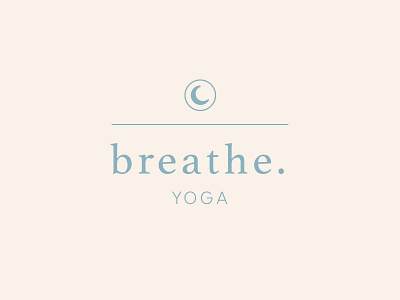 Breathe Logo brand identity logo luna sketchapp yoga