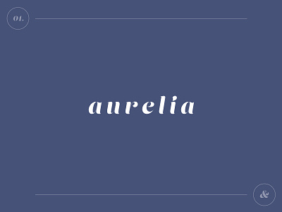 Aurelia Logo brand identity logo sketchapp typography vector