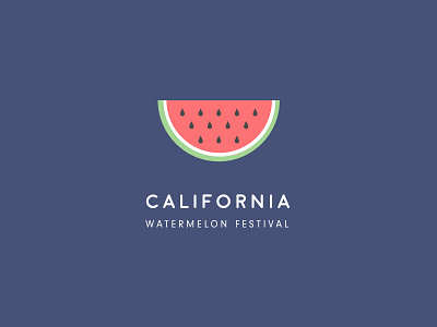 California Watermelon Festival Logo brand festival identity illustration logo sketchapp typography watermelon