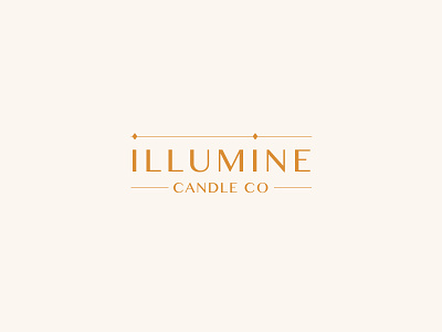 Illumine Logo brand candles identity logo sketchapp typography vector