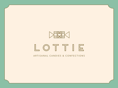 Lottie Logo brand candy confections identity illustration logo lollies lolly sketchapp typography vector