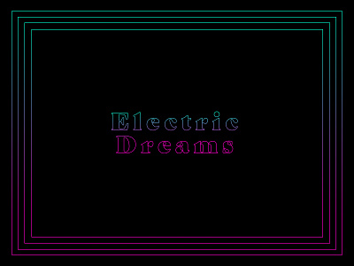 Electric Dreams Logo brand identity logo sketchapp typography vector