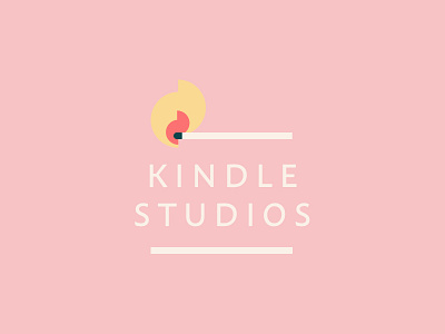 Kindle Studios Logo brand flames identity illustration kindle logo match studio typography vector