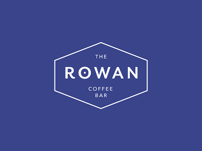 Rowan Logo bar brand buzzed cafe coffee drink identity logo rowan typography