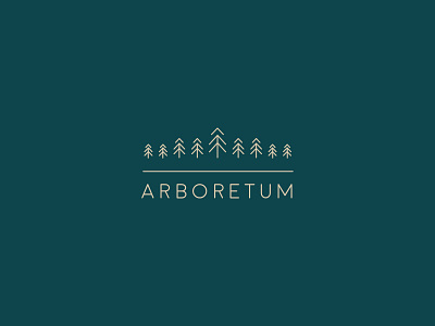 Arboretum Logo arboretum brand gardens identity logo nature typography