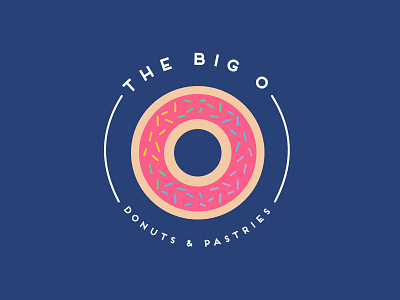 The Big O Logo big o brand donut doughnut identity illustration logo typography