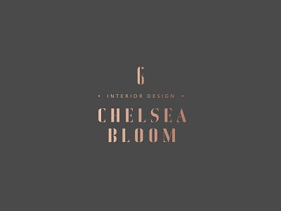 Chelsea Bloom Logo brand design identity interior design logo monogram typography