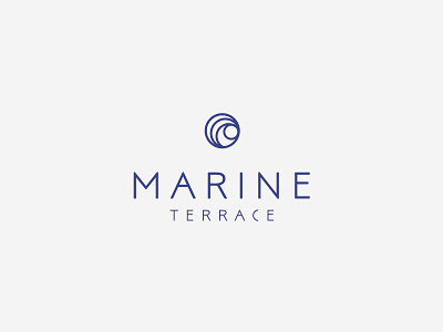 Marine Terrace Logo brand icon identity logo marine terrace typography