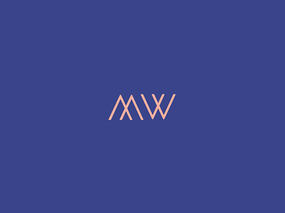MW Monogram brand identity logo monogram mw type typography