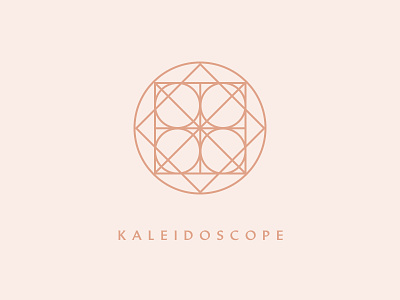 Kaleidoscope Logo brand geometric identity kaleidoscope logo shapes typography