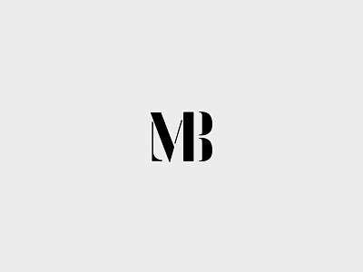 MB Monogram brand identity logo mb monogram typography