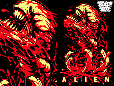 Alien Chestburster By Beastwreck Artworks On Dribbble