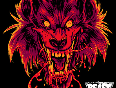 WEREWOLF! horror horror art werewolf wolf wolfman