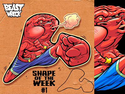 SHAPE OF THE WEEK #1 character design creature design drawing challenge jogging shape challenge